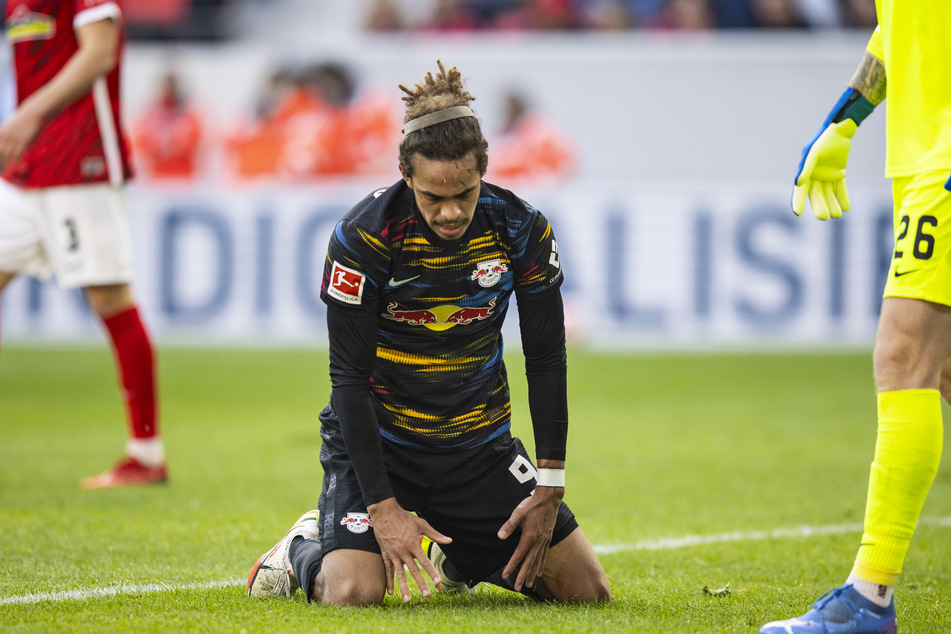 Yussuf Poulsen (27) setzte gegen den SC Freiburg ebenfalls kaum Akzente. Gut möglich, dass er für Mannschaftskollegen André Silva (24) am Dienstag wieder auf die Bank muss.
