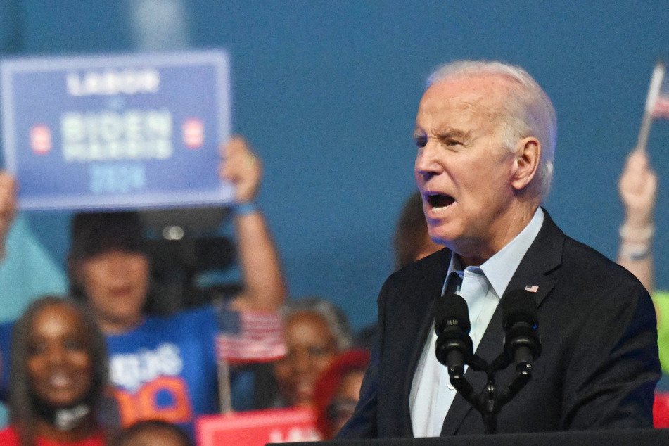 Joe Biden works to win over labor unions in first 2024 presidential campaign rally