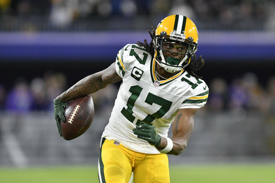 Packers wide receiver Davante Adams caught two touchdowns against the Browns.