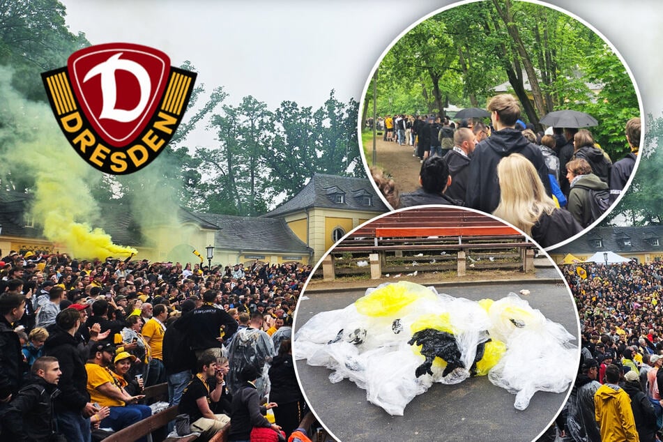 Dynamo-Kater beim Public Viewing: Wenn im Regen keine Dämme brechen