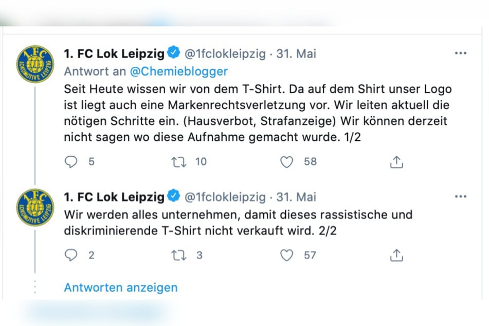 Lok Leipzig distanziert sich von der T-Shirt-Aktion.