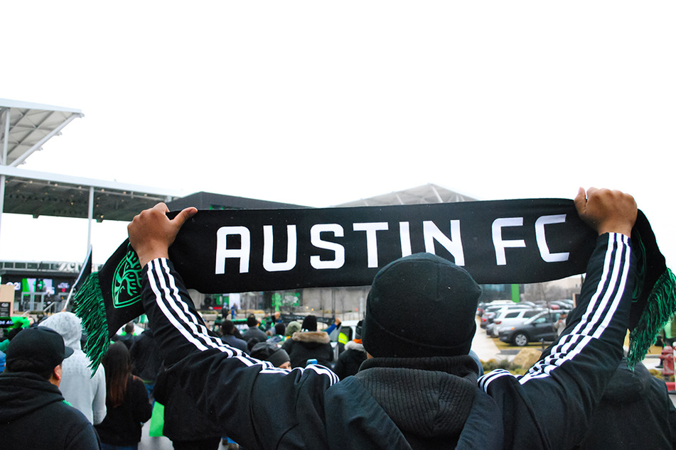 Austin FC fans gathered outside Q2 Stadium ahead of Saturday's match against FC Cincinnati.