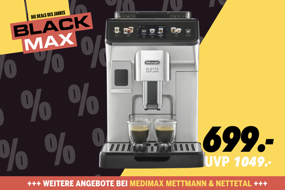 DeLonghi-Kaffeevollautomat für 699 statt 1.049 Euro.