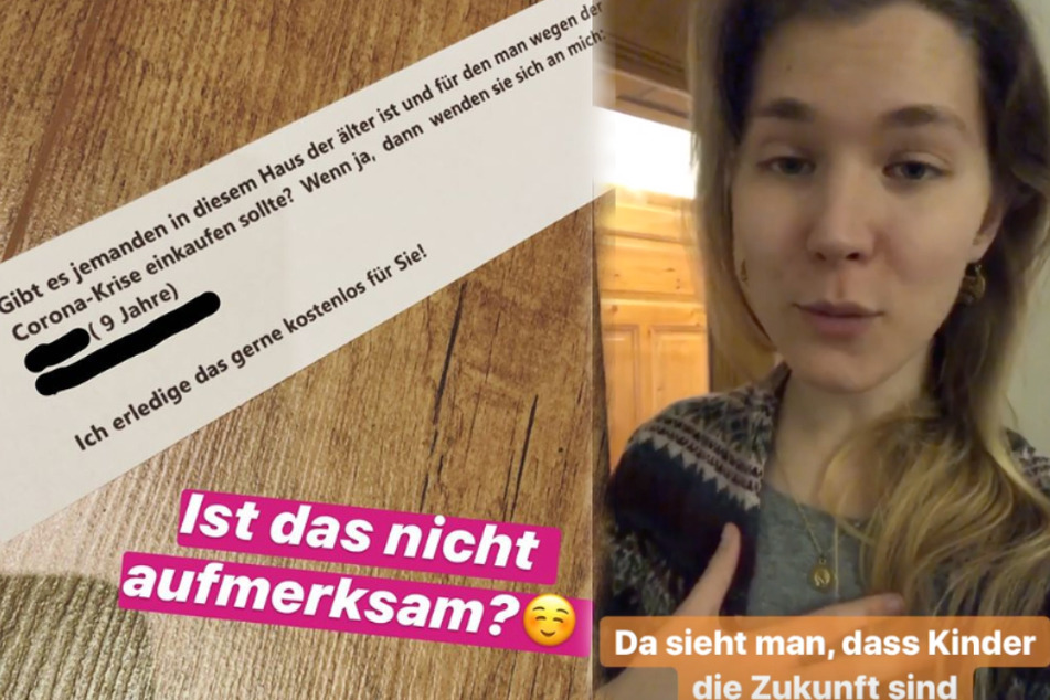 Tatjana (23) ist sichtlich gerührt. Der Grund: Dieser Brief eines neunjährigen Nachbarskinds.
