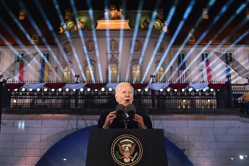 President Joe Biden said Ukraine will "never be a victory for Russia" during a speech in Poland on Tuesday.