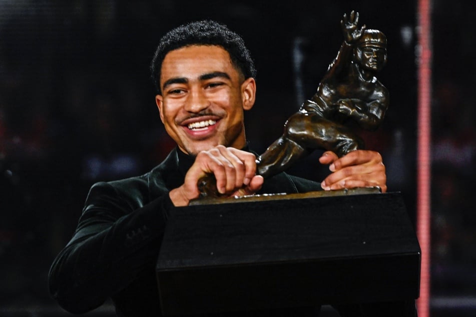 Quarterback Bryce Young from Alabama wins the Heisman Trophy in New York City on Saturday.