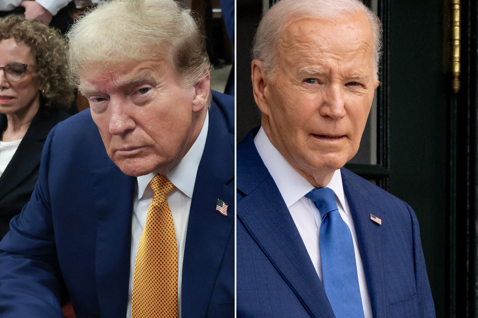 President Biden (r.) warned Wednesday that Donald Trump will not accept the results of November's election if he loses.