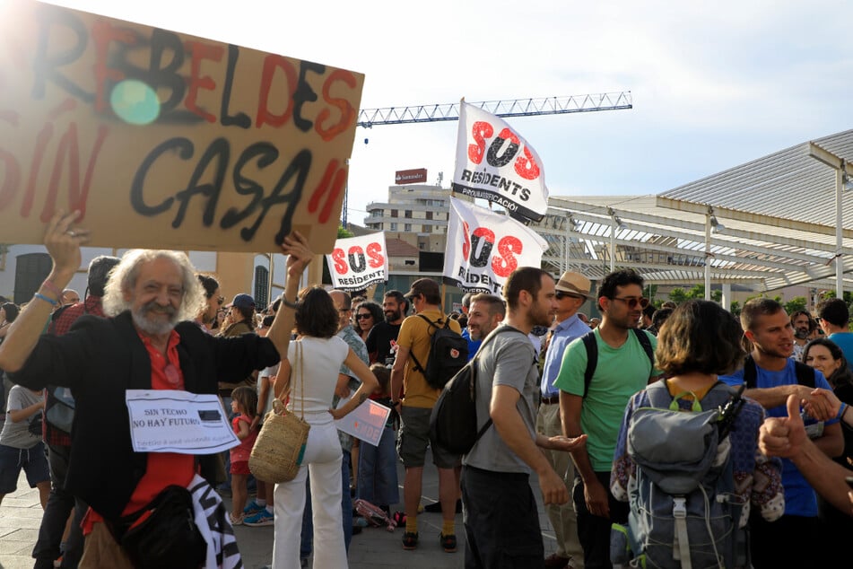 Tausende Menschen protestierten auf Mallorca gegen den Massentourismus.