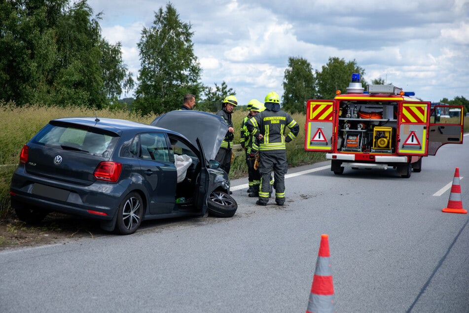 Ein VW-Fahrer (55) prallte am Mittwochnachmittag gegen die Mittelleitplanke.