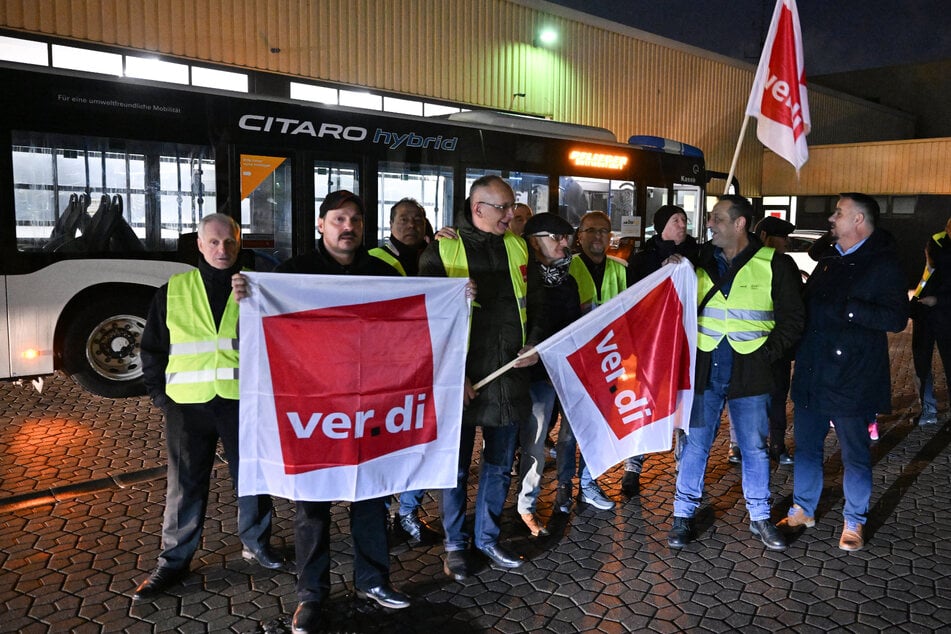 Wie in vielen weiteren Südwest-Städten startete der Warnstreik in Böblingen am Morgen.