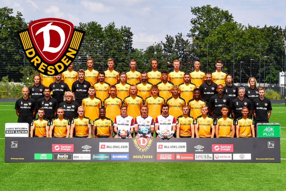 Brust raus und lächeln, bitte! Dynamo Dresden präsentiert das neue Mannschaftsfoto