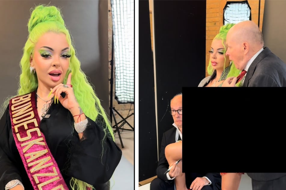 Hat neuerdings grüne Haare: Rapperin Katja Krasavice (28)