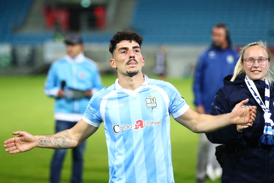 Domenico Alberico brachte den Chemnitzer FC früh in Führung.