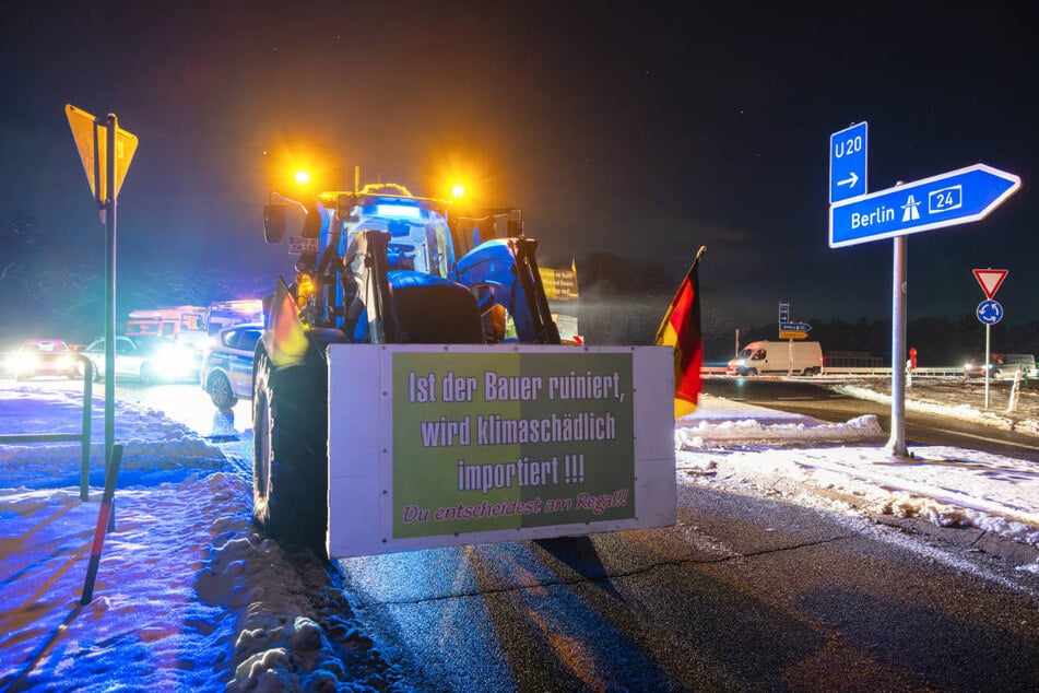 Die Landwirte protestieren gegen ein geplantes EU-Handelsabkommen mit Südamerika.