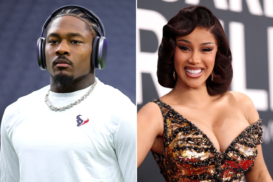 Cardi B (r.) may have just confirmed that she's moved on from her soon-to-be ex-husband after spending Valentine's Day with Stefon Diggs!