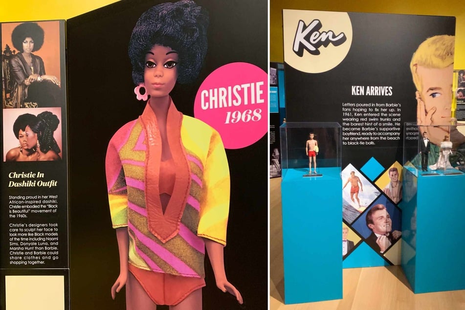 Diverse (multi-racial, queer-coded, and differently-abled) depictions of Barbie and Ken dolls are spotlighted throughout the exhibit space, which was an important consideration in putting together a Barbie exhibit in New York City.