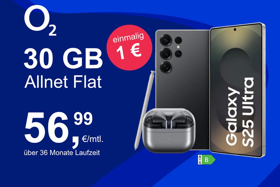 Das Samsung Galaxy S25 Ultra mit Buds3 Pro für einmalig 1 Euro.