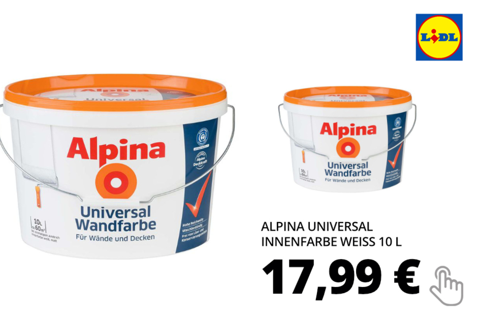 ALPINA Weiß Universal Wandfarbe