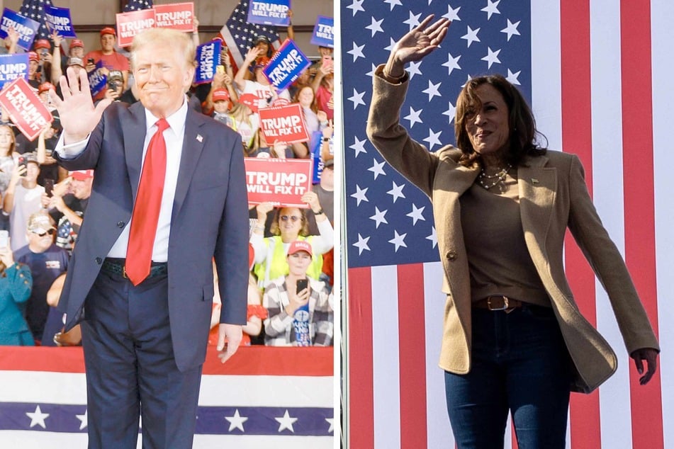 Kamala Harris and Donald Trump go toe to toe in frenzied final campaign weekend