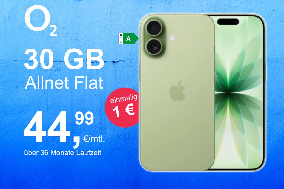 Das neue iPhone 17 inkl. 30 GB Datenvolumen für nur 1 Euro exklusiv bei o2.