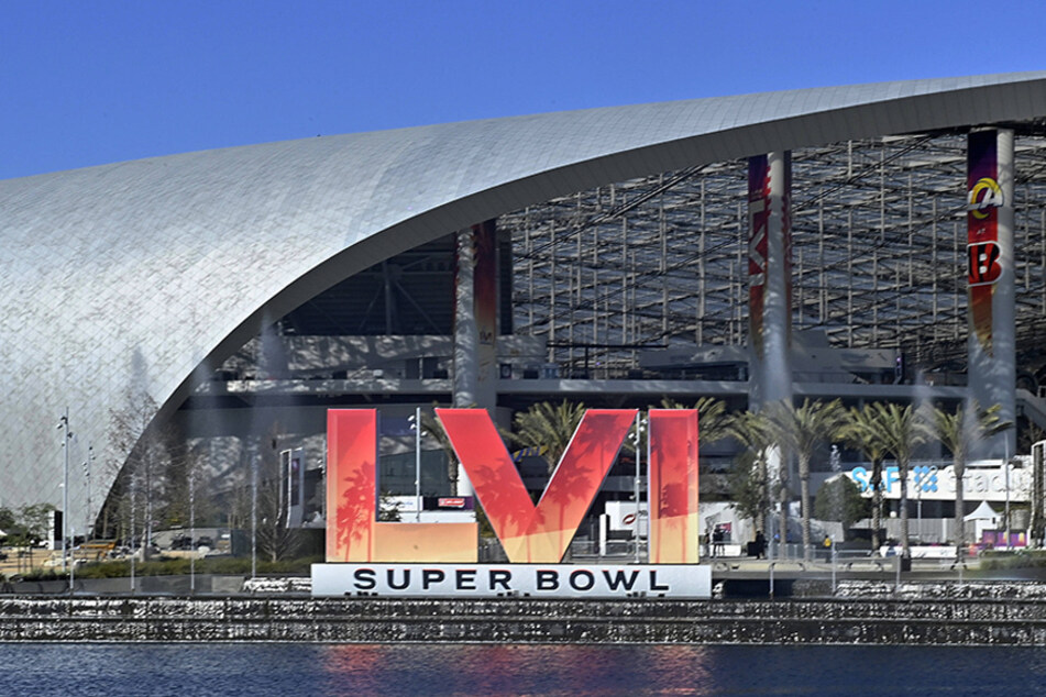 SoFi Stadium totes its Super Bowl LVI makeover ahead of Sunday's game.