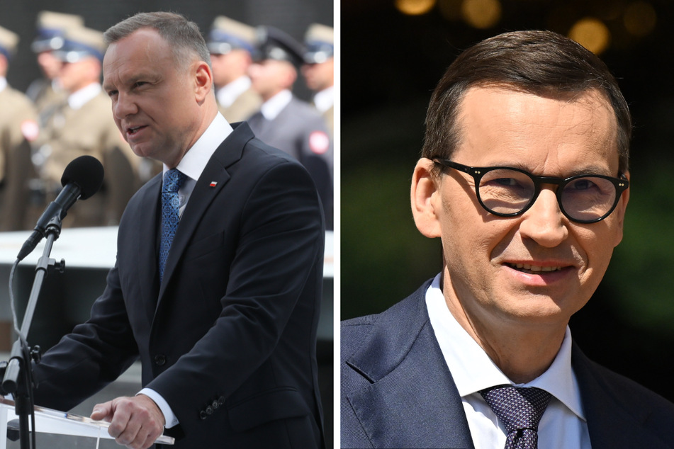 Polens Präsident Andrzej Duda (51) und der polnische Ministerpräsident Mateusz Morawiecki (55)