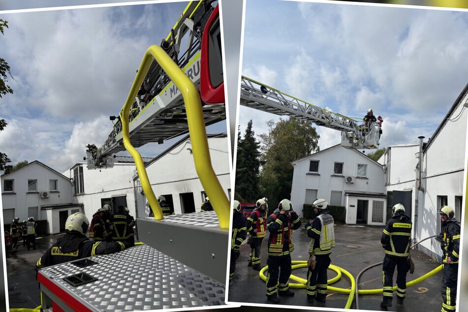 Rund 50 Feuerwehrleute waren am Donnerstagmittag vor Ort.