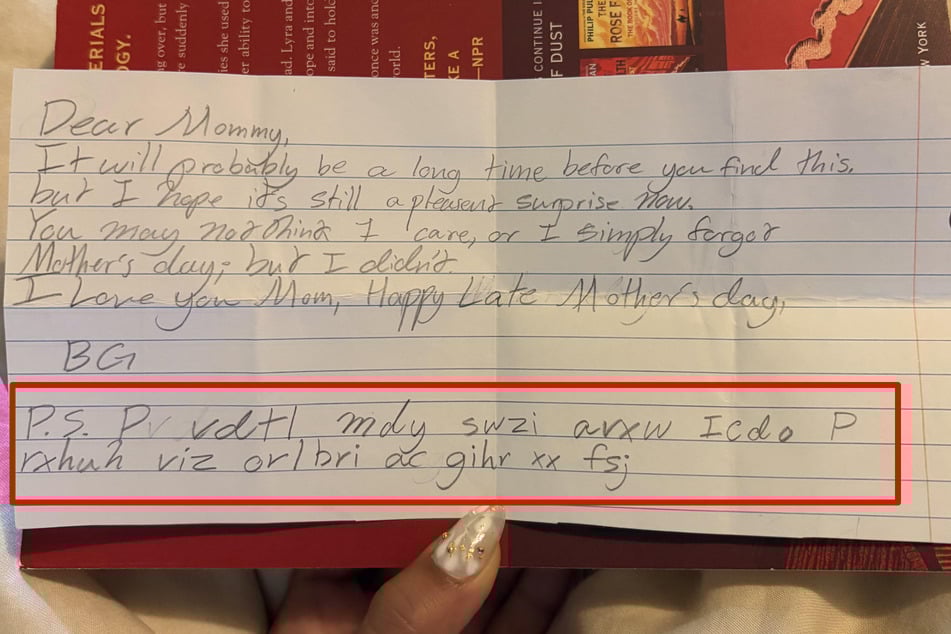 Der Hauptteil des Briefes richtet sich an eine Mutter. Der P.S.-Teil ist hingegen ein Rätsel.