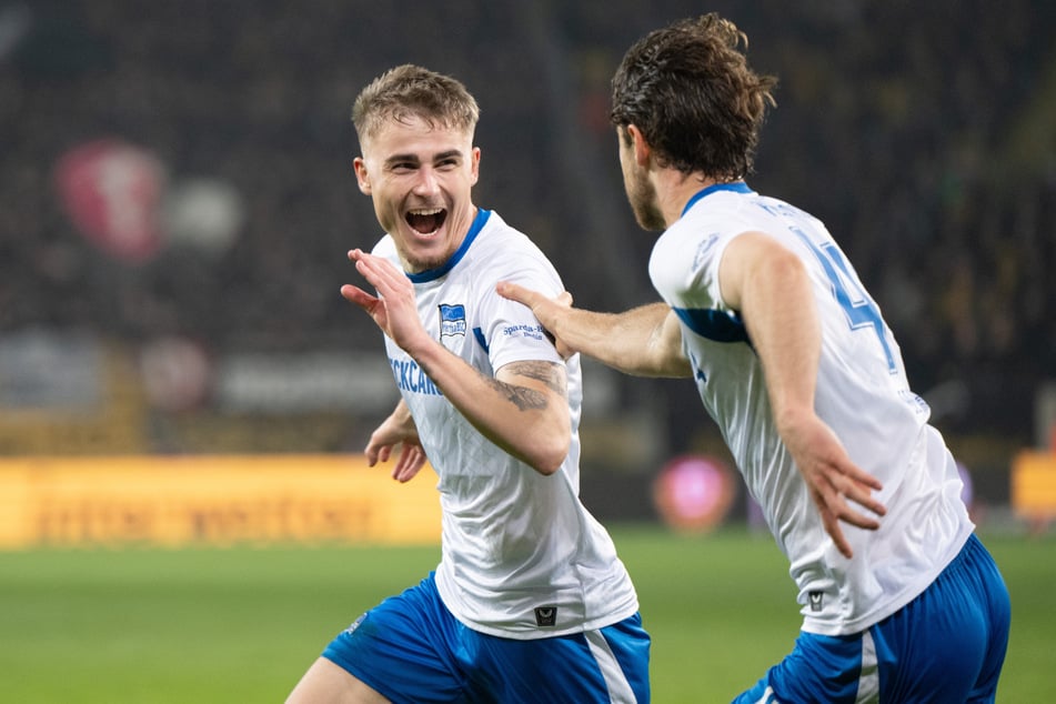 Marten Winkler (23, l.) spielt seine bislang stärkste Saison bei Hertha.