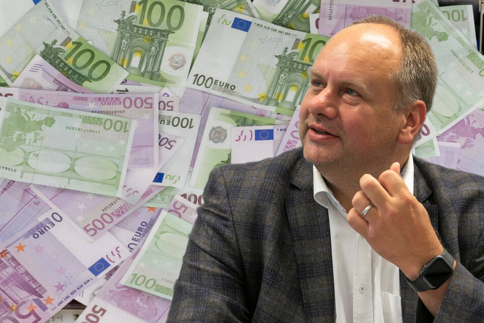 109 Millionen Euro hat OB Dirk Hilbert (49, FDP) in den Stadtkassen gefunden. Das Geld wird jetzt verteilt (Bildmontage).