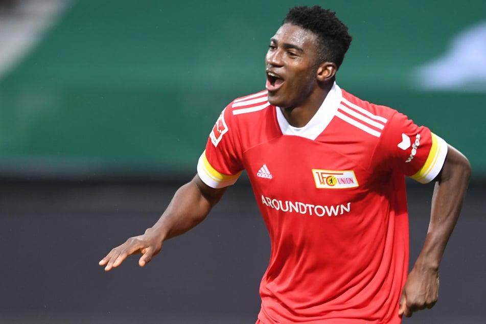 Taiwo Awoniyi (23) jubelt über sein Tor zum 2:0 bei Werder Bremen. Es war sein bislang letzter Treffer.