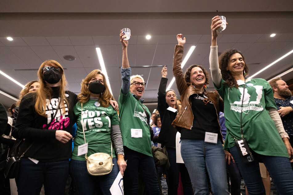 Abortion rights supporters in Ohio celebrated on Tuesday night winning the referendum on a measure to enshrine the right to abortion in Ohio's Constitution.