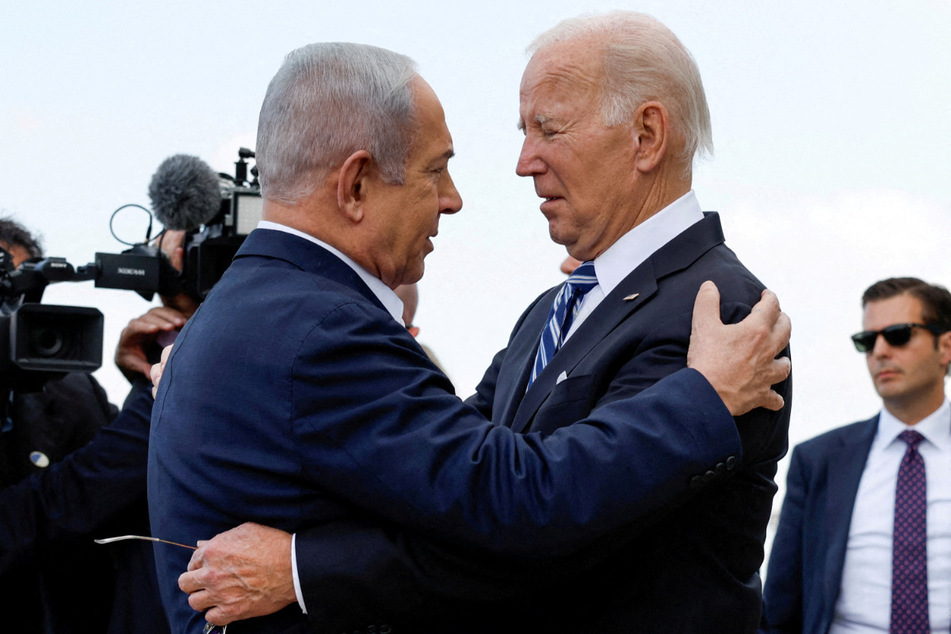 President Joe Biden (r.) has been a staunch supporter of Israel and Netanyahu amid the brutal siege of Gaza.