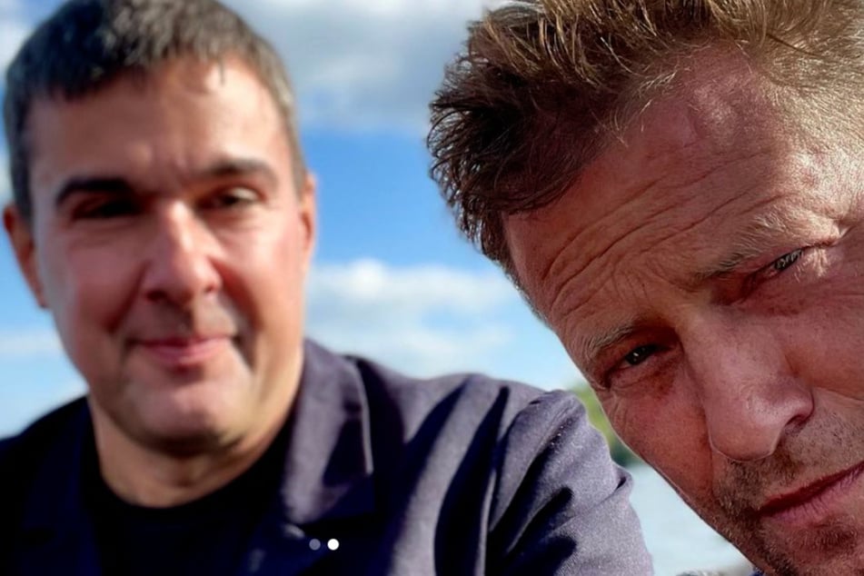 Til Schweiger (57) teilt auf Instagram ein Selfie mit Boris Reitschuster (50, links).