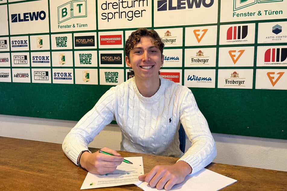 Neuzugang sieben für Chemie Leipzig im Winter: Innenverteidiger Rodriguez Fantozzi (18).