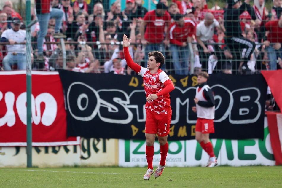 Gutes Omen? In der vergangenen Saison konnte Yannic Voigt sein Siegtor bei Chemie Leipzig bejubeln.