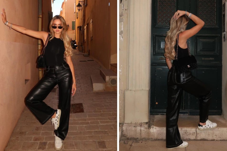 In den Straßen von Saint-Tropez zeigt die 19-jährige Millionärstochter, warum sie einst eine Model-Karriere anstrebte.