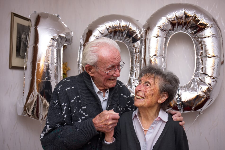 Ludwig und Maria Jökel sind eines der äußerst wenigen Paare, die gemeinsam 100 Jahre alt werden durften.