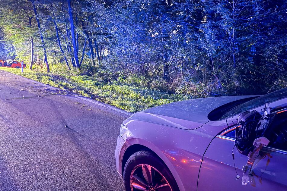 Am VW entstand nur wenig Schaden.