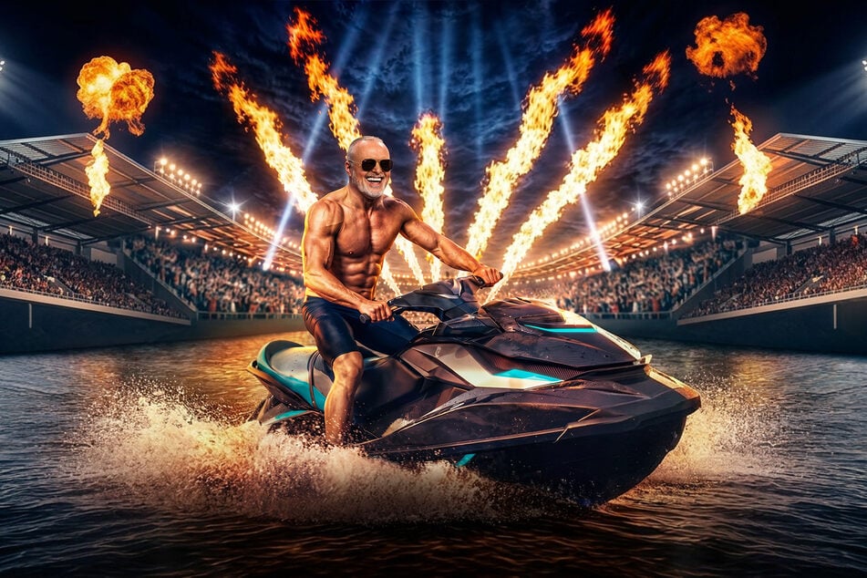 Stefan Raab (59) peilt bei der ersten "Jetski Star WM" natürlich den Sieg an.
