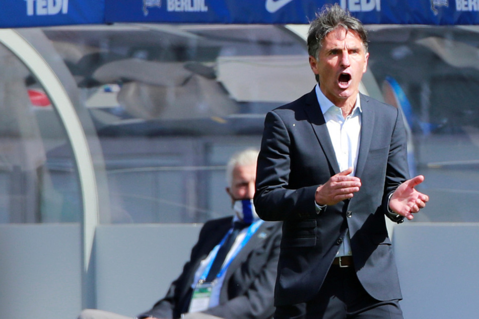 Bruno Labbadia gibt Anweisungen an seine Mannschaft.