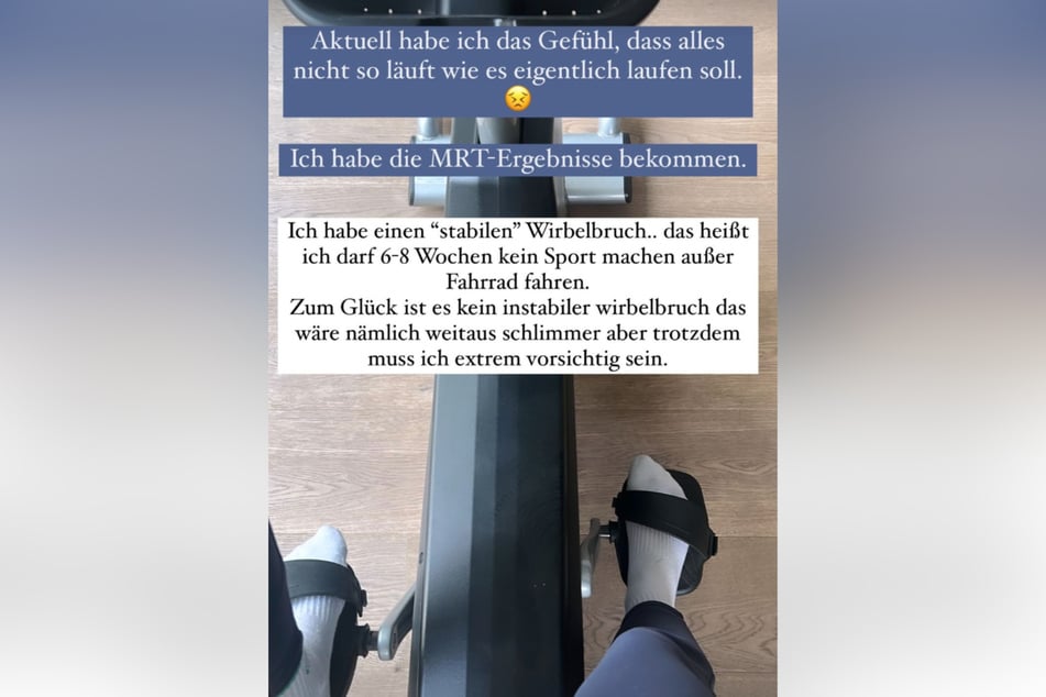 In einer Story teilte die 27-Jährige ihre Diagnose mit.