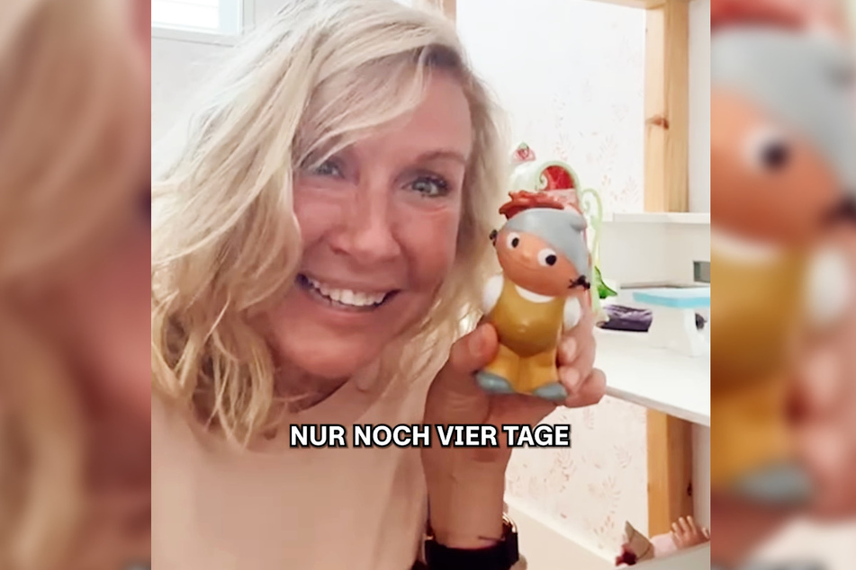 Mit einer Mainzelmännchen-Figur in der Hand wandte sich Fernsehgarten-Moderatorin Andrea "Kiwi" Kiewel (58) in einem Instagram-Clip an die Fans der ZDF-Show.