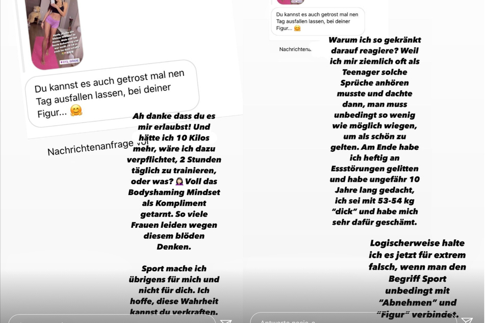 Das 32-jährige Model machte seinem Ärger in zwei Instagram-Storys Luft.