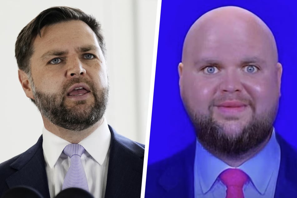 Das Meme-Bild zeigt, wie der US-amerikanische Vizepräsident JD Vance (40) mit einer Glatze aussehen würde.