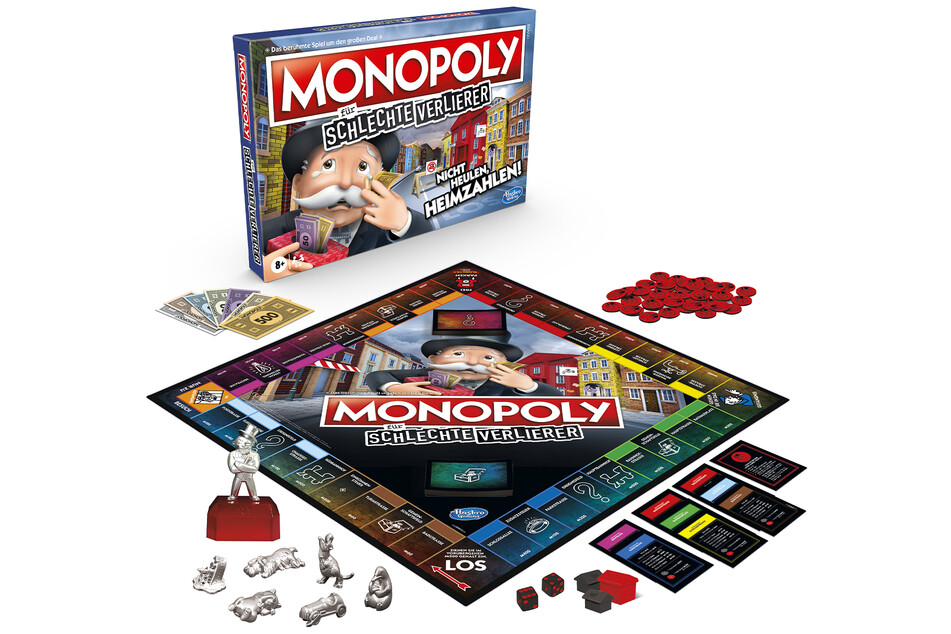 The German edition of the new Monopoly game for sore losers.