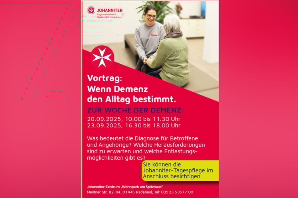 Im Rahmen einer bundesweiten Aktionswoche informiert der Johanniter-Regionalverband über den Alltag mit Demenz.