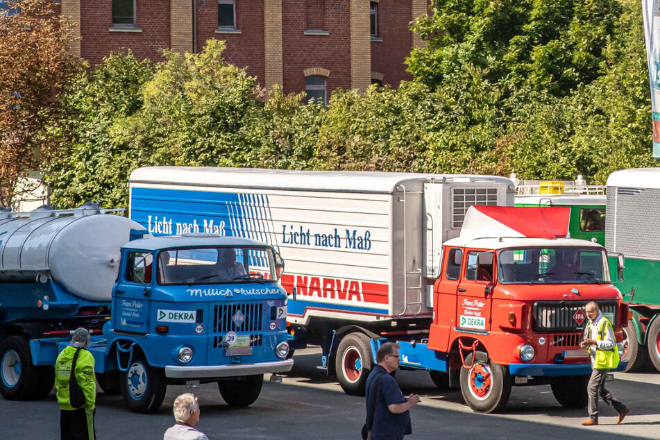 Prost! 80 Oldies-Trucks bei Sternquell im Vogtland