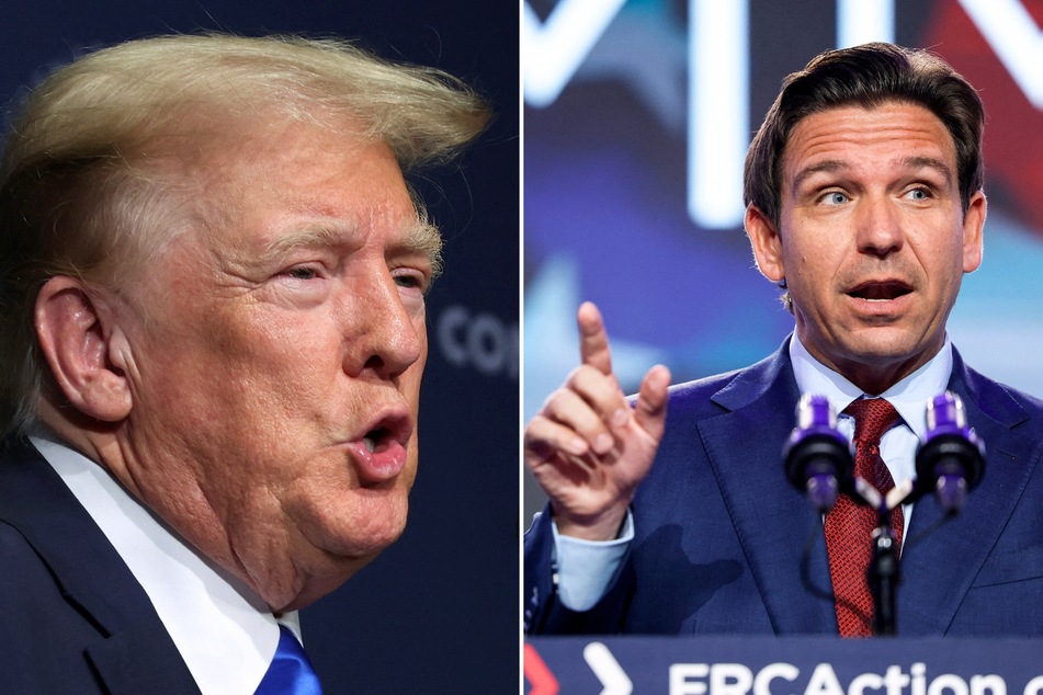 The presidential campaign for Ron DeSantis (r.) responded after his opponent Donald Trump criticized his record on abortion in a recent interview.
