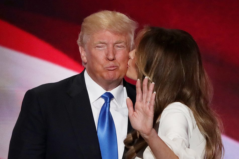 Donald Trump (l.) and his wife, Melania Trump (r.) during the 2016 Republican National Convention in Cleveland, Ohio on July 18, 2016.